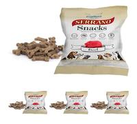 Mediterranean Natural - Snacks Serrano para Perros, Buey, 85 g, 1 Unidad (Paquete de 4)