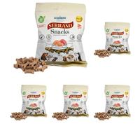 MEDITERRANEAN NATURAL Snacks Serrano Salmón y Atún para Perros (Paquete de 5)