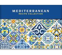 Mediterranean Recipe Card Collection Tin 72 Recipe Cards + 28 Blank Recipe Cards to Write Your Own Recipes + 5 Tabbed Section