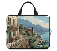 Mediterranean Summer - Funda para portátil ultrafina, impermeable de 10 pulgadas, bolsa protectora portátil para computadora con correa de mano
