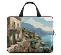 Mediterranean Summer - Funda protectora para portátil de 13 pulgadas, ultrafina, impermeable, con correa de mano