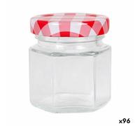 Mediterraneo Tarro de Cristal Transparente Vidrio 45 ml (96 Unidades)