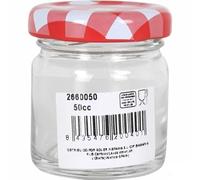 Mediterraneo Tarro Transparente 50 ml Vidrio (24 Unidades)
