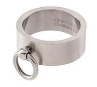 meditoys® - 'O ring' de acero inoxidable (mate), anillo de dedo masculino femenino SM - historia de O