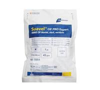 Meditrade Bata quirúrgica desechable - Ropa protectora médica con protección reforzada, batas de plástico estériles, batas PPE-OP, puños, previene infecciones durante la cirugía (XXL) (Azul) (30)