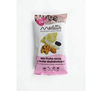 Meditts - Mix de Frutos Secos y Deshidratados 40 gr | Energía/OK | Arándanos, Piña, Coco, Nuez en Grano y Almendra | Snack Natural y Nutritivo | Rico en Fibra y Antioxidantes