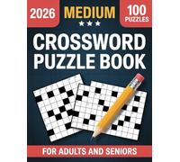Medium Crossword Puzzle Book for Adults and Seniors: Brain-Boosting Crossword Puzzles for Relaxation and Mental Fitness