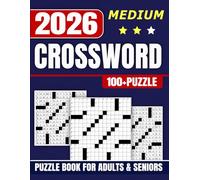Medium Crossword Puzzle Book For Adults & Seniors: 100+ Puzzles with solution Fun Challenges and Relaxing Word