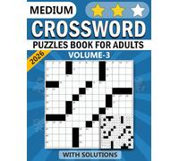 Medium Crossword Puzzle Book Volume 3: Brain-Boosting Crosswords for Adults and Seniors Fun Puzzles for Relaxation, Memory, and Mental Sharpness