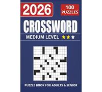 Medium Crossword Puzzles for Adults & Seniors: 100 Puzzles for Fun Brain Workouts & Relaxation (With Full Solutions)