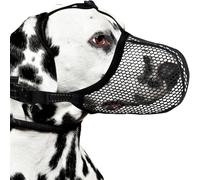 Medium Dog Muzzle - Anti Bark Adjustable Breathable Malh, Dog Safety Muzzle, Prevent Biting Chewing Eating Training Tool, Comfortable Protective Dogs for Vet Visit Grooming Walking Outdoor Act