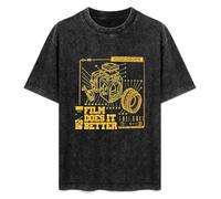 Medium Format Hasselblad Camerafilm Photography T-Shirt Unisex Black tee XL