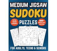 Medium Jigsaw Sudoku Puzzle Book: 500+ Logic-Boosting Puzzles for Adults with Killer, Diagonal, Even-Odd & Hyper Variants