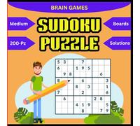 Medium Level Sudoku Collections Board and Solution | Medium Number Puzzle Collection | Daily Mind Exercise Puzzles | Relaxing Brain Games for All Ages ... Size: 8.5 x 8.5 with 200 Pages and solutions