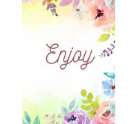 Medium Ruled Paper Notebook & Journal, 150 Pages 8,25" x 11": Suitable for Office, Home and School