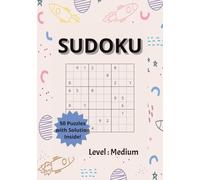 Medium Sudoku Puzzle Book: 50 Medium Sudoku Puzzles with Solutions | Brain Games & Logic Number Puzzles for Adults, Teens & Seniors | Improve Focus, Memory & Critical Thinking