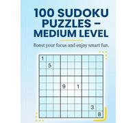 Medium Sudoku Puzzle Book for Adults: 100 Large Print Puzzles • One Puzzle Per Page • Perfect for Relaxing Brain Training • Includes Solutions