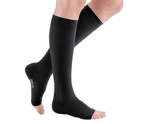 mediven plus CCL2 AD Medias de compresión, cortas, sin puntera, VII, negro