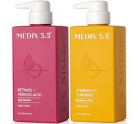 Medix 5.5 - Crema corporal Retinol + Loción de vitamina C, antiarrugas, piel flácida y arrugada, crema de vitamina C