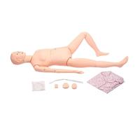 Medizinisches Trainingsset für Erwachsene, 1,65 m große Patientenpuppe in Lebensgröße, geriatrische Trainingspuppe, Übungspuppe für Pflegefertigkeiten, grundlegende Pflegeausbildungspuppe fü