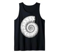 Medlicottia Fossil - Arte de cefalópodos amonoides del Pérmico Camiseta sin Mangas