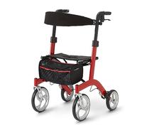 Medline Andador ligero de estilo europeo con respaldo: soporte fuerte, cómodo y maniobrable y capacidad de peso de 300 libras para una mayor libertad y movilidad