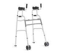 Medline Andador plegable vertical de aluminio junior, cómodo, maniobrable, para lesiones, equilibrio, postura y recuperación
