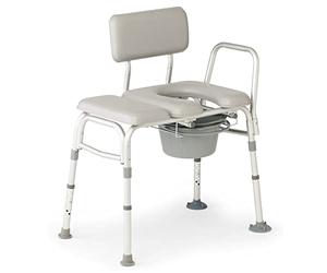 Medline Banco de Transferencia Combinado y cómoda, Acolchado, Capacidad de 400 Libras