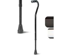 Medline Bariatric Cane with Offset Handle, Black