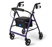 Medline Basic Aluminum Rollator, Purple by Medline