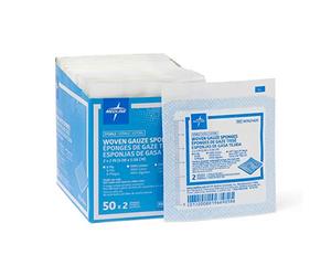 Medline Gauze Sponge Sterile 8 Ply, 100 Count by Medline