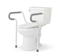 Medline Guardian Toilet Safety Rail - Adjustable Height, Robust & Reliable, Ideal for Medical Patients, Hospitals, Nursing Homes