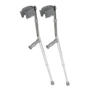 Medline MDS805160 Muletas de aluminio para antebrazo, para adultos altos (par de 2 muletas)