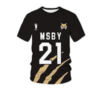 MEDM Anime Haikyuu Camiseta Estampada 3D Msby Black Jackal Sport Men Casual Women Streetwear Tshion Tshirt Tops Harajuku Ropa-style3||S