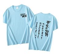 MEDM Haikyuu Bokuto Kotaro Way of The Ace T Shish Women Men Casual Ace Owl Voleibol Voleibol Topas Gráficas De Anime-style6||M