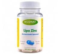 Mednat Lipo Zinc 60 Cápsulas - Con Citrato de Zinc 25mg - Suplemento Liposomal - Apoyo al Sistema Inmune