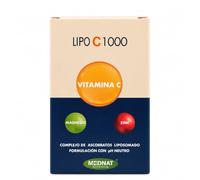 Mednat Nutrition LIPO C 1000 - 60 Cápsulas Veganas - Vitamina C 1000 mg con Magnesio y Zinc - Complejo de Ascorbatos Liposomado con Rutina y Hesperidina - pH Neutro