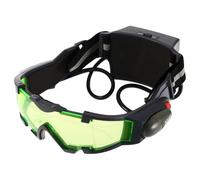 Mednkoku Gafas de visión nocturna, lentes verdes nocturnos led gafas espías con banda ajustable, juguetes fríos anti-estampado a prueba de viento para cazar ciclistas, gafas espías