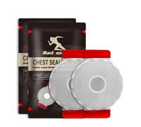Medresq Sello de pecho circular de doble capa de 6.6 pulgadas, vendaje de emergencia para lesiones en el pecho abierto y succionar heridas en el pecho. Kit de primeros auxilios IFAK Supplies (2)