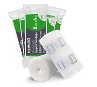 Medrull 5 piezas de vendas universales elásticas duraderas 8cm x 4m Elastic Light BANDAGE - Vendaje universal con 2 clips - Caja elástica y elástica de 5 piezas
