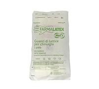 Med's Farmalatex - Guantes de látex para cirugía sin polvo, 1 par
