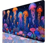Medusa Alfombrilla Escritorio XXL 600x400 mm Mar Mouse Pad Grande, Protector de Mesa Impermeable, Alfombrilla Ratón XL con Base Antideslizante, Accesorios Oficina Modernos, Regalo para Familia H0-761