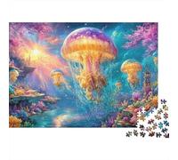 Medusa Brillante Gigante en Paisaje de Hadas Puzzle De 1000 Piezas Medusa etérea Desafío De Ingenio para Todas Las Edades 38x26cm/1000pcs