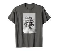 Medusa - Camiseta con diseño de Cabeza de Serpiente Medusa, diseño Moderno Camiseta, Hombre, Asfalto, XXL