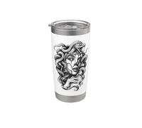 Medusa Chicano Payasa Payasa Chica Vaso térmico de acero inoxidable de doble pared