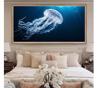 Medusa Diamond Painting Adultos, 5D Pintura Diamante Mar Cuadro Diamantes Kit Completo 100x200cm, DIY Manualidades Adultos Pintar con Diamantes Punto de Cruz para Decoración de Hogar (RD267)