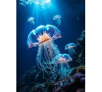 Medusa Diamond Painting Adultos, Animal Diamond Painting, DIY kit Completo de Pintura de Diamantes, Full Drill Cristal Gem Punto de Cruz Conjunto principiantes, Home Decoracion de pared 40x50cm 0U-456