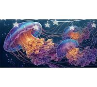 Medusa Diamond Painting Burbujas Pintura de Diamante, DIY Diamond Art Kits, Cristal de Estrás Pintura por Números, Cuadro de Diamantes, Dibujos con Diamantes para Decoración Pared 60x120cm G6-630