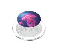 Medusa Galaxia Luminosa, Arte Cósmico Océano, Náutica PopSockets PopGrip para MagSafe
