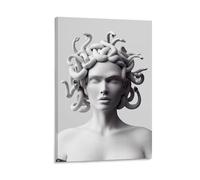 Medusa Greek Mythology Horror Poster Kunst-Poster Lienzo, Impresiones artísticas de pared, regalos, foto, imagen, pintura, decoración de habitaciones, decoración del hogar, 60 x 90 cm